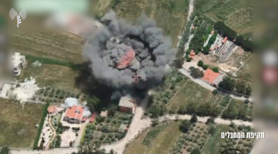 תיעוד עוצמתי: חיל האוויר תקף את מחבלי החיזבאללה מהאוויר